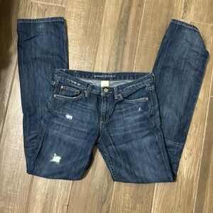 Banana Republic straight leg distressed jean